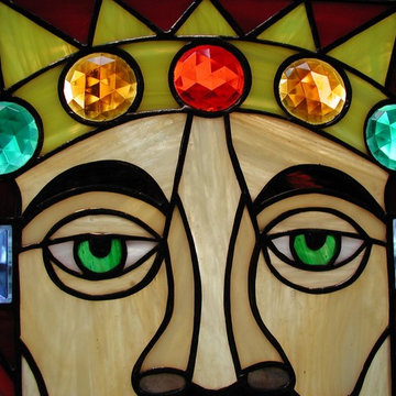 Jewel Accent Details in stained glass