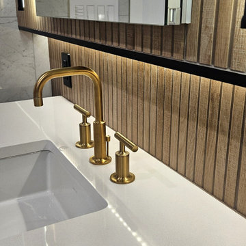 Modern Basement Spa Bathroom