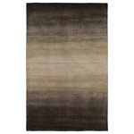 Liora Manne - Vienna Ombre Indoor Rug Charcoal 5'x8' - Sophisticated color and subtle designs are the perfect match for this elegantly constructed rug. Incredibly soft and luxurious, this collection is expertly hand woven of fine, silky wool. This beautiful piece is made with a signature wash to add luster and enhance the smooth sheen.