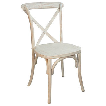 Flash Furniture Advantage X-Back Chair In Lime Wash