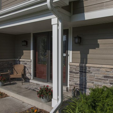 A Sharp new exterior with Andersen Windows & Hardie Siding in Naperville