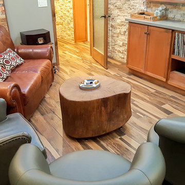 Garage Converted To Cigar Lounge