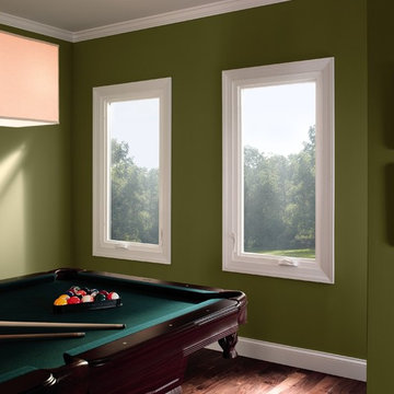 Pella® vinyl ENERGY STAR®-qualified 25 series® casement windows brighten room