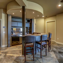 parade home with center fireplace