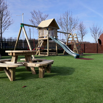 Artificial Grass Play Area in Ballyseedy Garden Centre