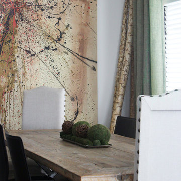 Rustic Transitional Living + Dining
