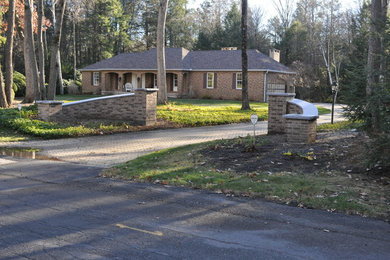 Entrance brick gate