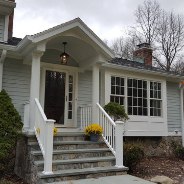 6 1/4" HardiePlank Cedarmill Light Mist, James Hardie Trim and Kleer PVC Trim