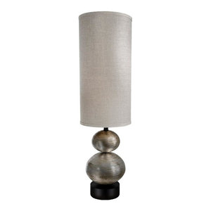 17 x 10 x 29 Van Teal 131872 Ofra Ring O Table Lamp Brilliant Silver DLight//Dark Silver Jacobean