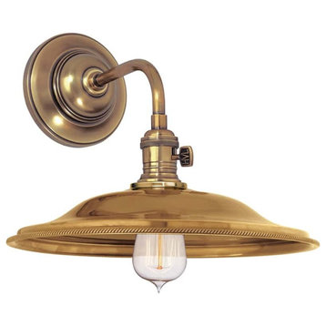 Heirloom 9" Wall Sconce in Aged Brass