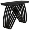 Noir Furniture Sungkai Infinity Console Table With Charcoal Black AE-250CHB