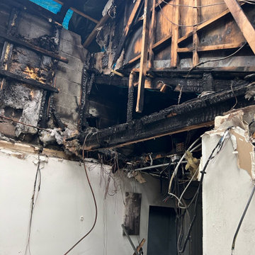 Réhabilitation d'une maison après incendie