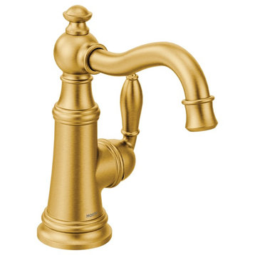 Moen Weymouth Brushed Gold One-Handle Kitchen Faucet