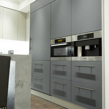 Fenix kitchen cabinets