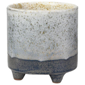 Speckled Java Planter Pot, Ceramic Cachepot for Plants, Floral Vase, Small