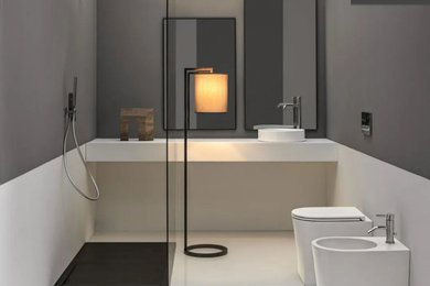 Foto di una stanza da bagno minimalista