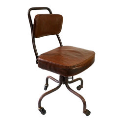 Vintage Fritz-Cross Rolling Desk Chair - SOLD - Office Chairs