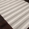 Indoor-Outdoor Easy Care Polyester Gray/Ivory Area Rug (5 x 8)