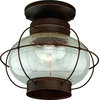 Chatham 13" Outdoor Semi Flush Mount Ceiling Light Burnished Bronze