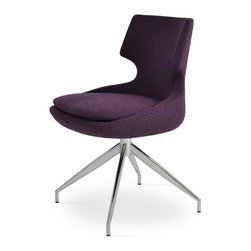 PATARA SPIDER-DEEP MAROON CAMIRA WOOL - Dining Chairs