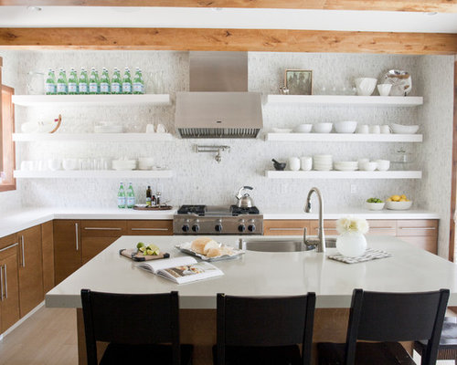 Kitchen Open Shelving Design Ideas & Remodel Pictures | Houzz  SaveEmail