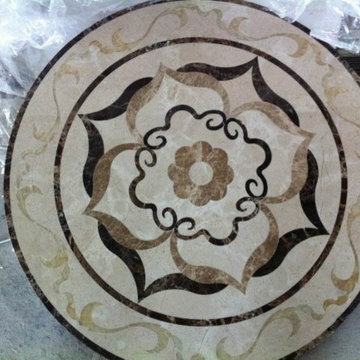 WATER JET MARBLE MEDALLION ODYSSEUS 36" ROUND