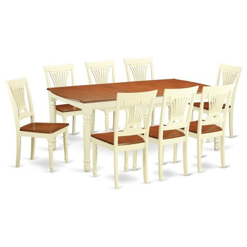 9-Piece Dining Room Set For 8, Dining Table And 8 Kitchen Chairs