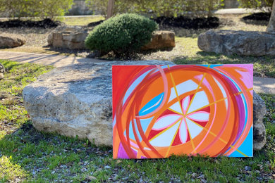 Home design - large 1960s home design idea in Austin