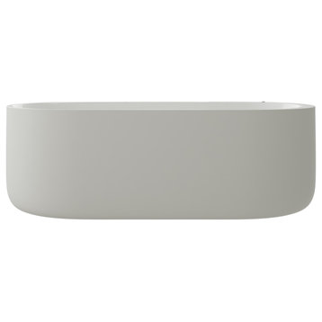 Broxton 67" Freestanding Air jetted Bathtub with no faucet