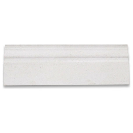 Golden Beach Moleanos Beige Limestone 4x12 Baseboard Molding Honed, 1 piece