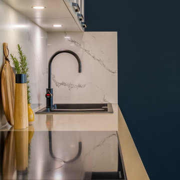 Felicity's Kitchen | Glacier Stone + Marquina Stone