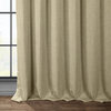 Faux Linen Darkening Curtain Single Panel, Thatched Tan, 50"x108"