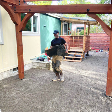 In-Progress Backyard Installation
