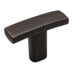 Cosmas - Cosmas 2363ORB Oil Rubbed Bronze Subtle Arch Cabinet T Knob - Cabinet And Drawer Knobs