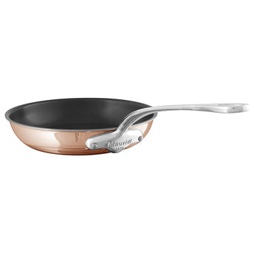 Mauviel M’6S Copper Nonstick Fry Pan, Cast Stainless Steel Handle, 11.8"