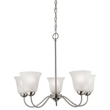 Thomas Lighting Conway 5-Light Chandelier 1205CH/20, Brushed Nickel