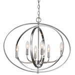 Trans Globe Lighting - Cosmo Pendant, 25.25" - The Cosmo Collection supplies ample lighting for your daily needs while adding a layer of modern style to your home's decor. It is perfect for adding a warm glow to a variety of interior applications. This Industrial spherical pendant is formed of thick metal bands, presented in an open framework, which allows the candelabra lights to take focus.