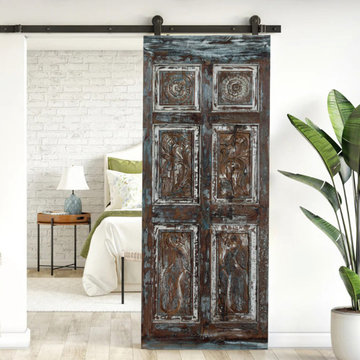 Carved Pantry Doors, Accent Barndoors