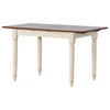 GDF Studio Bronwen Wood Dining Table With Leaf Extension