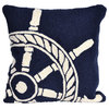 Frontporch Ship Wheel "Machine Washable" Indoor/Outdoor Pillow