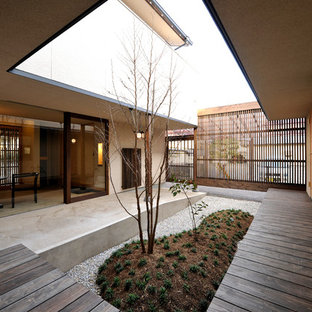 他の地域の和風のおしゃれなテラス・中庭の写真