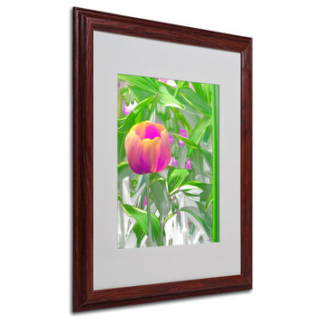 'Hot Tropic' Matted Framed Canvas Art by Kathie McCurdy