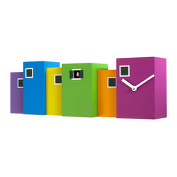 Burano 2065 Multi-Colored Wall Cuckoo Clock - Cuckoo Clocks