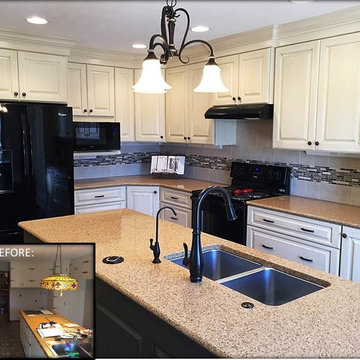 White Suede & Basil Kitchen