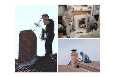 Chimney & fireplace services - cleaning, inspection, caps and repairs