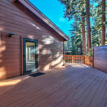 Deck outside kitchen prior to remodel