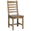 Farmhouse Reclaimed Wood Dining Chair Set Of 2