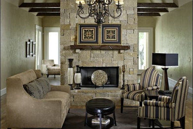 Elegant living room photo in Other