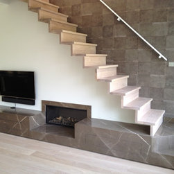 Natural stone fireplace - Indoor Fireplaces