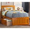 Atlantic Furniture Mission Twin XL Storage Platform Bed in Caramel